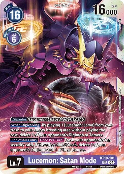 Lucemon: Satan Mode [BT18-101] [Release Special Booster Ver.2.0]