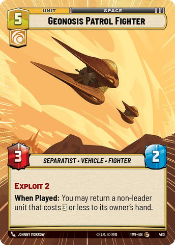 Geonosis Patrol Fighter (480) (Hyperspace) (480) [Twilight of the Republic]