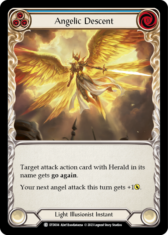 Angelic Descent (Blue) [DTD034] (Dusk Till Dawn)  Rainbow Foil