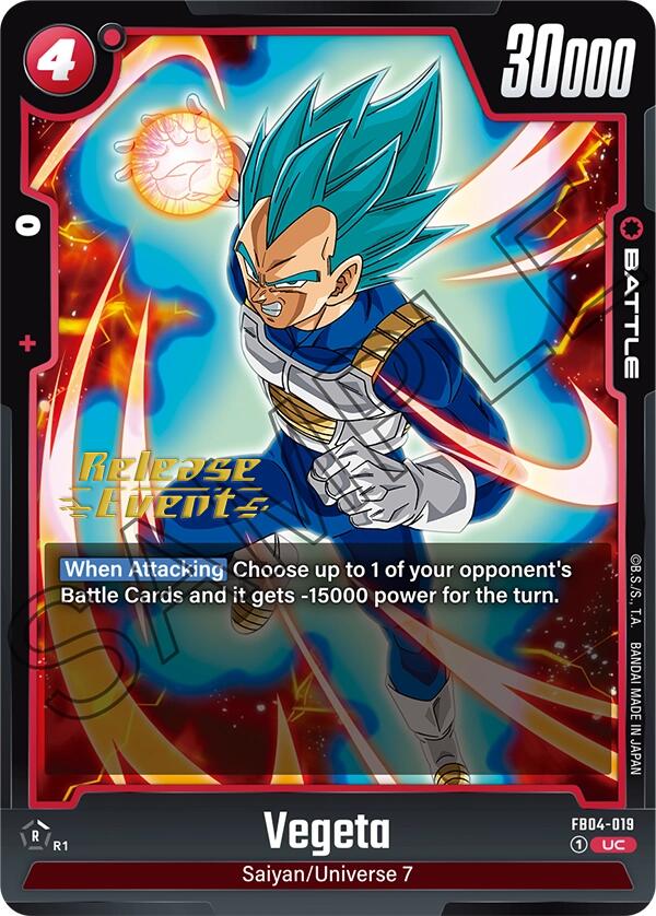 Vegeta (FB04-019) [Ultra Limit Release Event Cards]