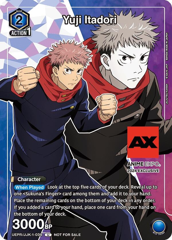 Image for Yuji Itadori (Anime Expo 2024) (UEPR) (UEPR/JJK-1-038) - Union Arena