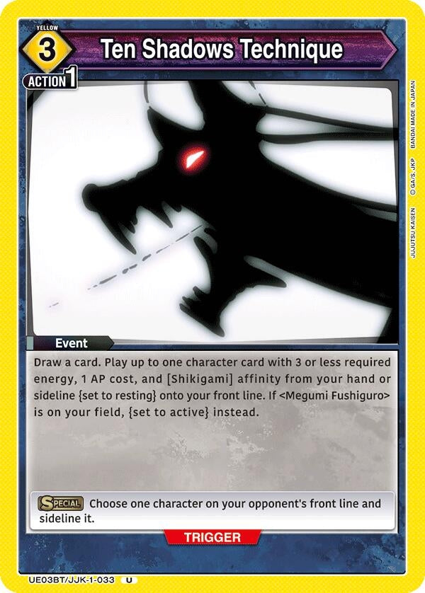 Image for Ten Shadows Technique (UE03BT/JJK-1-033) - Union Arena