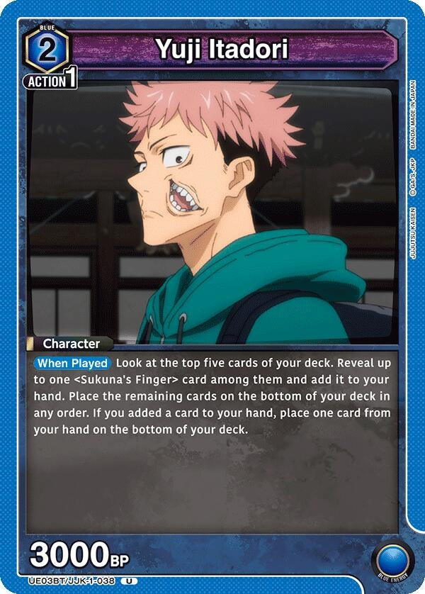 Image for Yuji Itadori (038) (UE03BT/JJK-1-038) - Union Arena