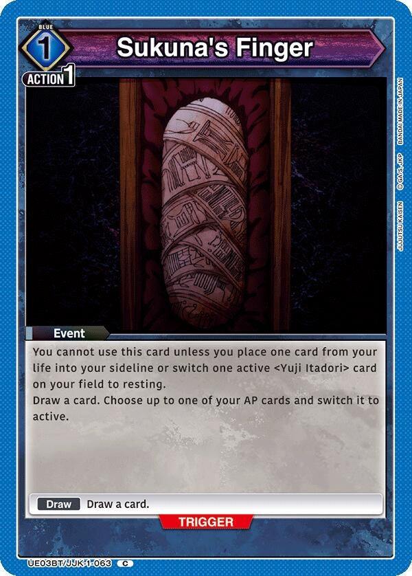 Image for Sukuna's Finger (UE03BT/JJK-1-063) - Union Arena