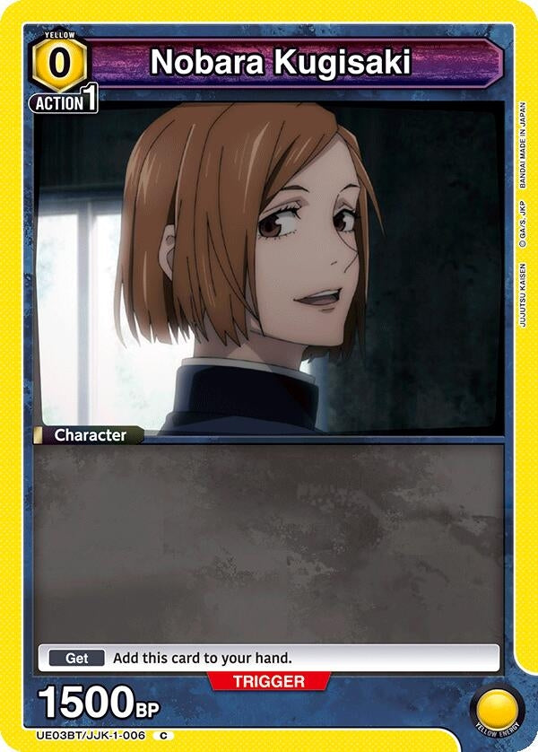 Image for Nobara Kugisaki (006) (Box Topper Foil) (UE03BT/JJK-1-006) - Union Arena
