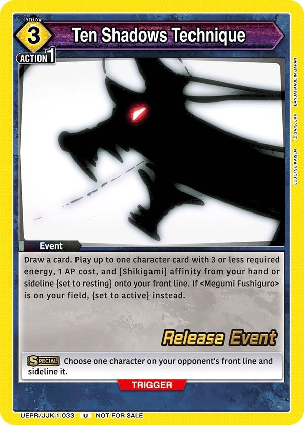 Image for Ten Shadows Technique (UEPR/JJK-1-033) - Union Arena