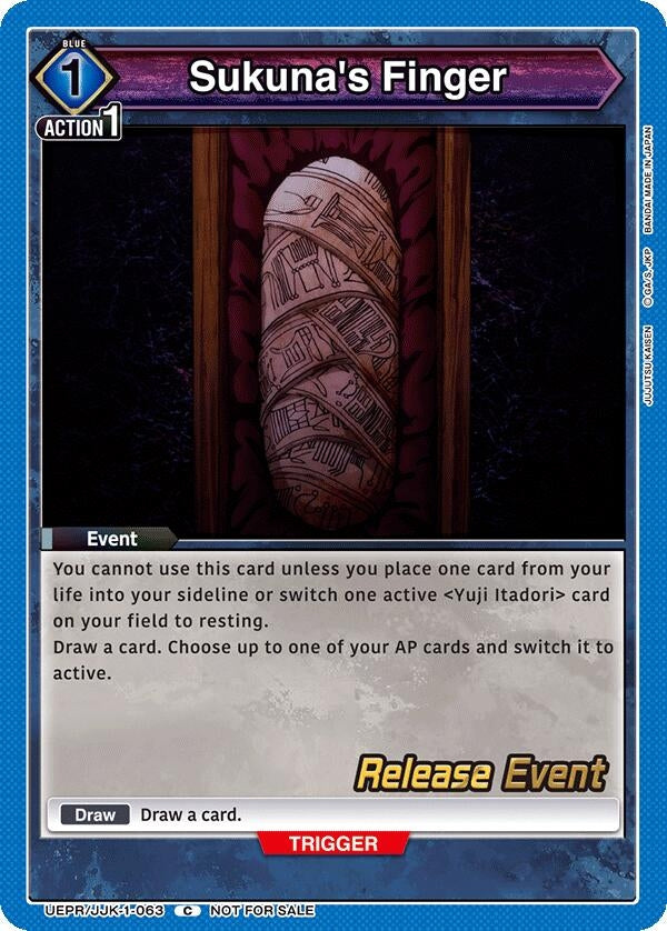 Image for Sukuna's Finger (UEPR/JJK-1-063) - Union Arena