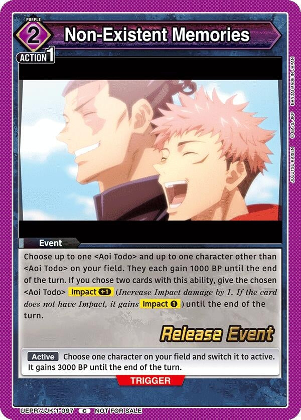 Image for Non-Existent Memories (UEPR/JJK-1-097) - Union Arena