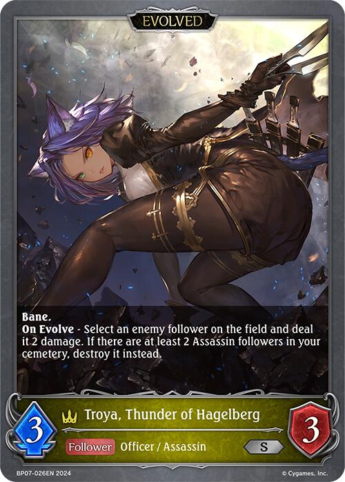 Troya, Thunder of Hagelberg (Evolved) (BP07-026EN) [Verdant Steel]