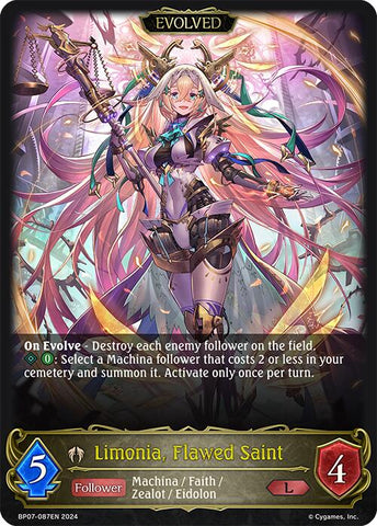 Limonia, Flawed Saint (Evolved) (BP07-087EN) [Verdant Steel]
