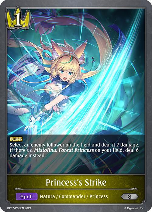 Princess's Strike - P09EN (Foil) (BP07-P09EN) [Verdant Steel]