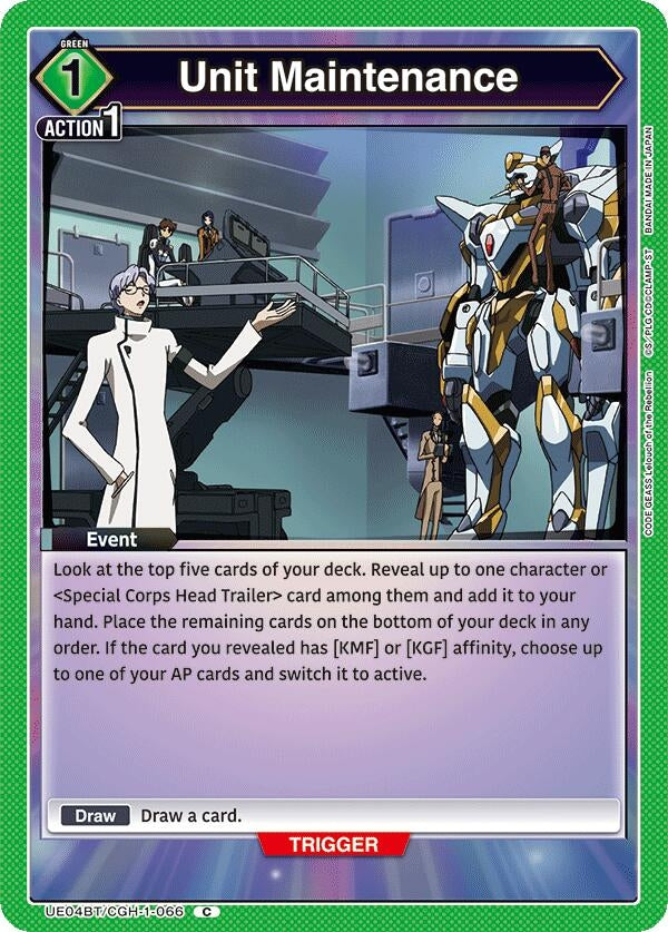 Image for Unit Maintenance (UE04BT/CGH-1-066) - Union Arena