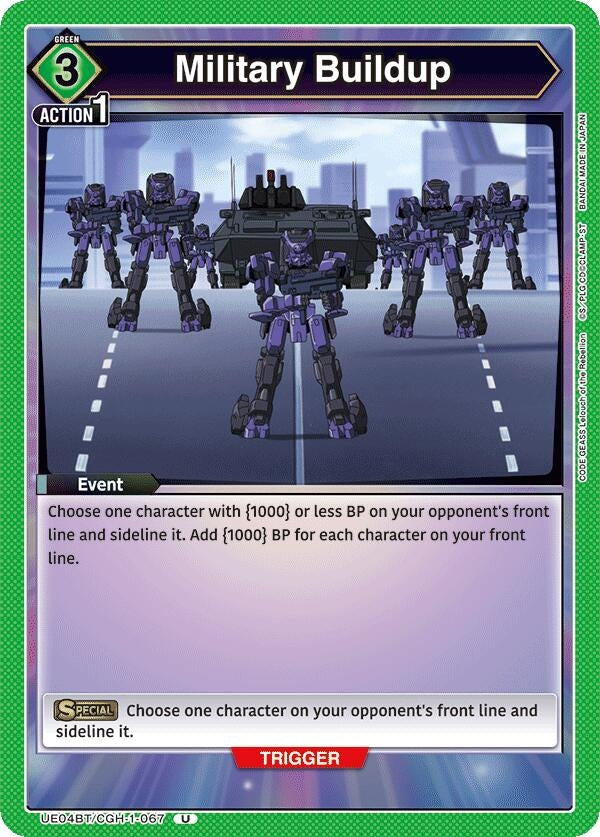 Image for Military Buildup (UE04BT/CGH-1-067) - Union Arena