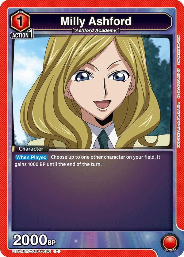 Image for Milly Ashford (086) (UE04BT/CGH-1-086) - Union Arena