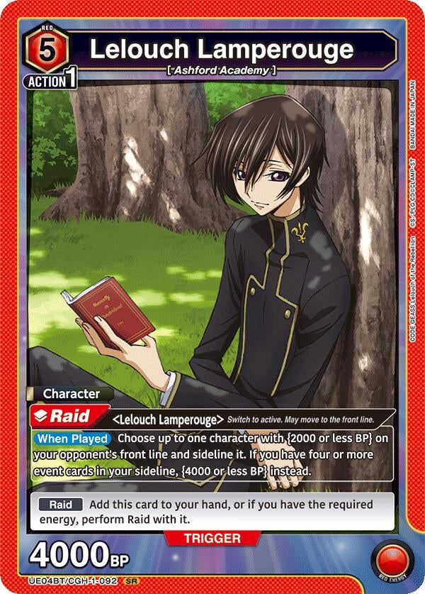 Image for Lelouch Lamperouge (092) (UE04BT/CGH-1-092) - Union Arena