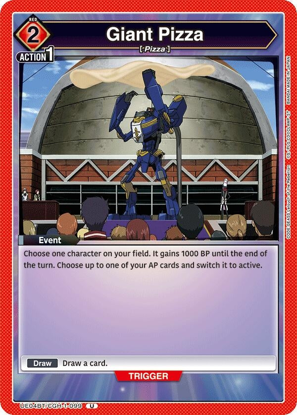 Image for Giant Pizza (UE04BT/CGH-1-099) - Union Arena