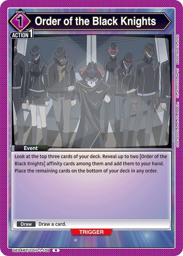 Image for Order of the Black Knights (UE04BT/CGH-1-109) - Union Arena