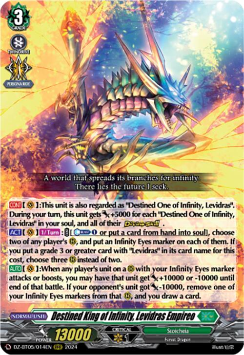 Destined King of Infinity, Levidras Empireo (DZ-BT05/014EN) [Omniscient Awakening]