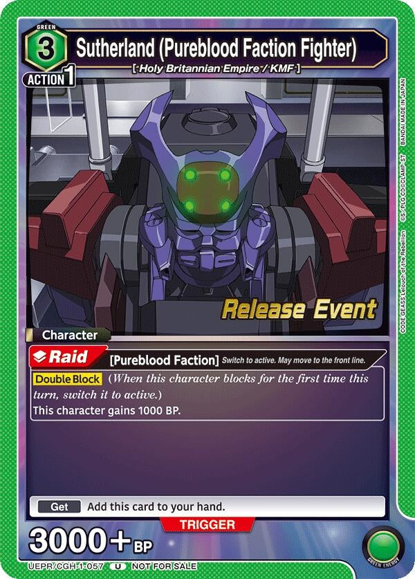Image for Sutherland (Pureblood Faction Fighter) (UEPR/CGH-1-057) - Union Arena