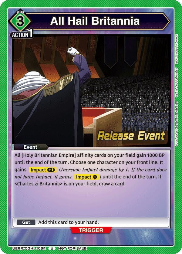 Image for All Hail Britannia (UEPR/CGH-1-064) - Union Arena