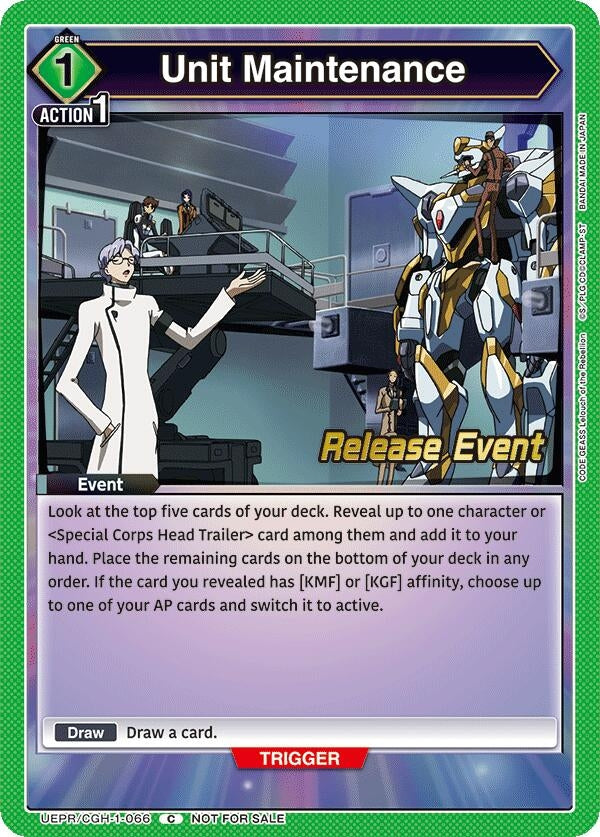 Image for Unit Maintenance (UEPR/CGH-1-066) - Union Arena