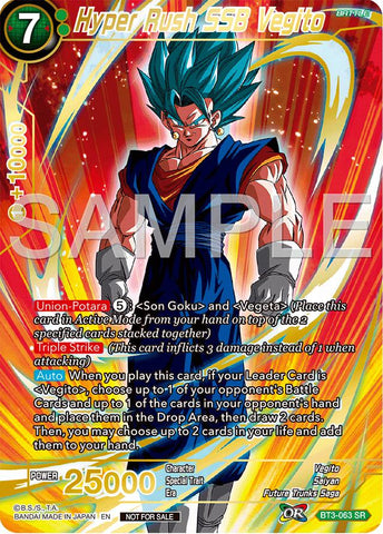 Hyper Rush SSB Vegito (Championship 2024 Finals Pack) (Gold Stamped) (BT3-063) [Tournament Promotion Cards]