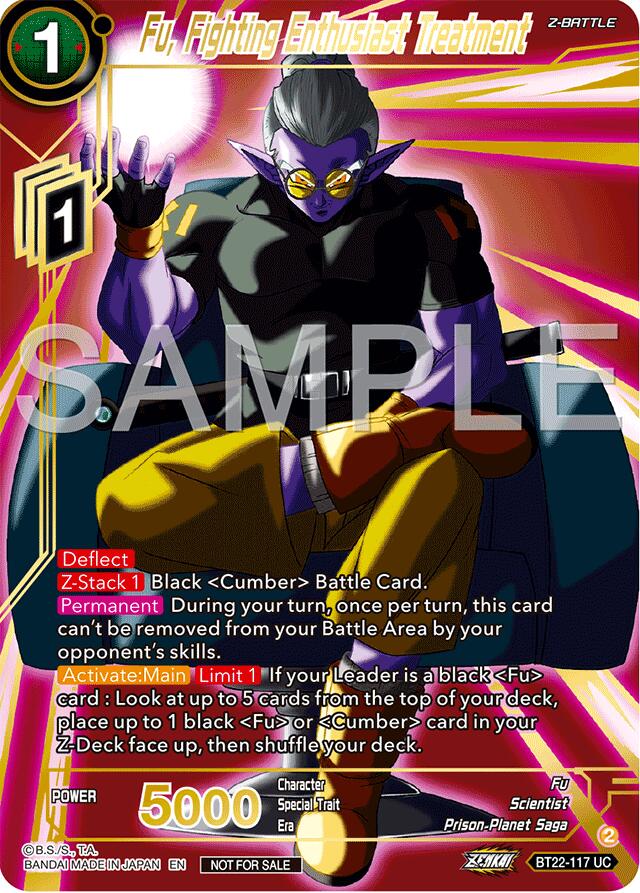 Fu, Fighting Enthusiast Treatment (Championship 2024 Finals Zenkai Pack) (Gold Stamped) (BT22-117) [Tournament Promotion Cards]