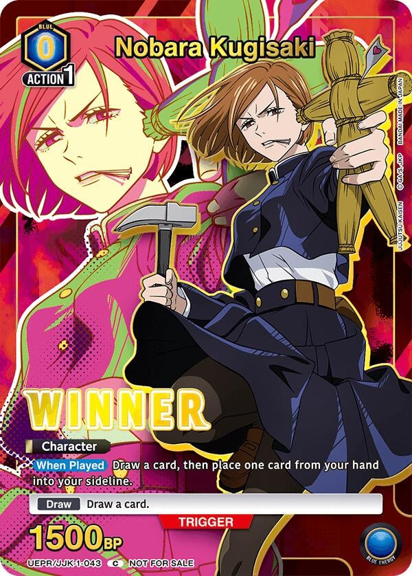 Image for Nobara Kugisaki (043) (Winner) (UEPR) (UEPR/JJK-1-043) - Union Arena