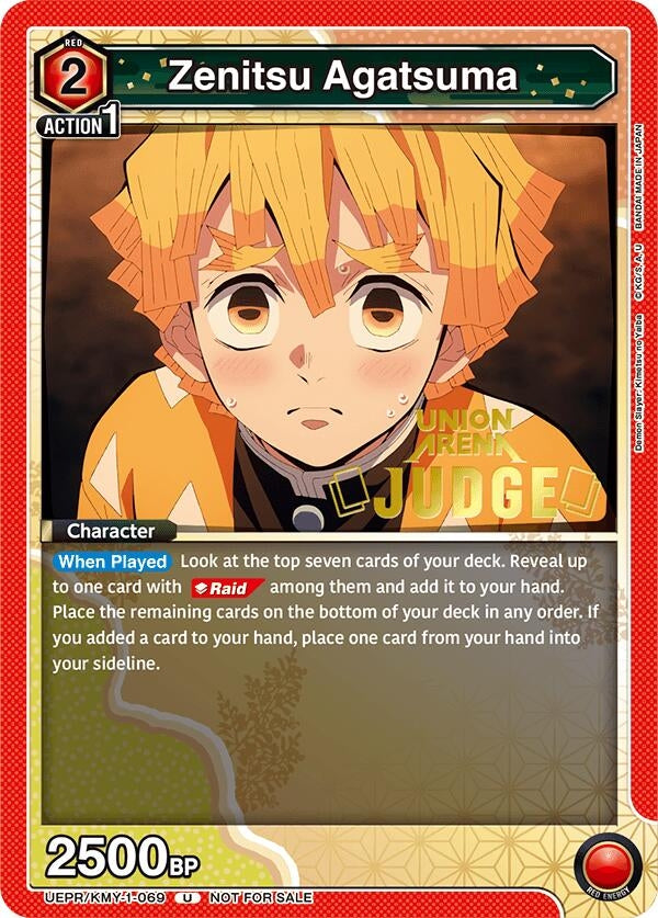 Image for Zenitsu Agatsuma (Judge Pack) (UEPR) (UEPR/KMY-1-069) - Union Arena