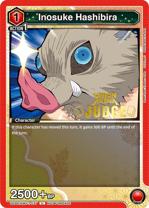 Image for Inosuke Hashibira (Judge Pack) (UEPR) (UEPR/KMY-1-077) - Union Arena