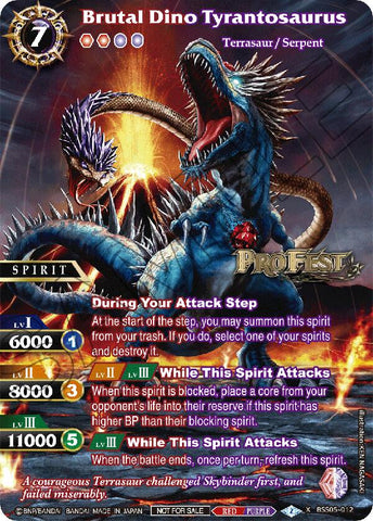 Brutal Dino Tyrantosaurus (Pro Fest X Rare Special Pack Vol. 2) (BSS05-012) [Battle Spirits Saga Promo Cards]