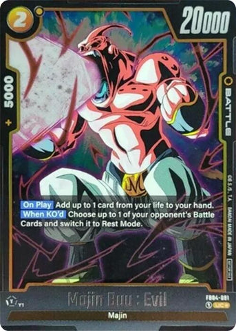 Majin Buu : Evil (FB04-091) (Tournament Pack 05) [Fusion World Tournament Cards]