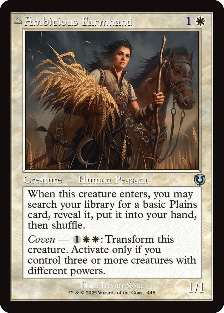 Ambitious Farmhand // Seasoned Cathar (Retro Frame) [Innistrad Remastered]