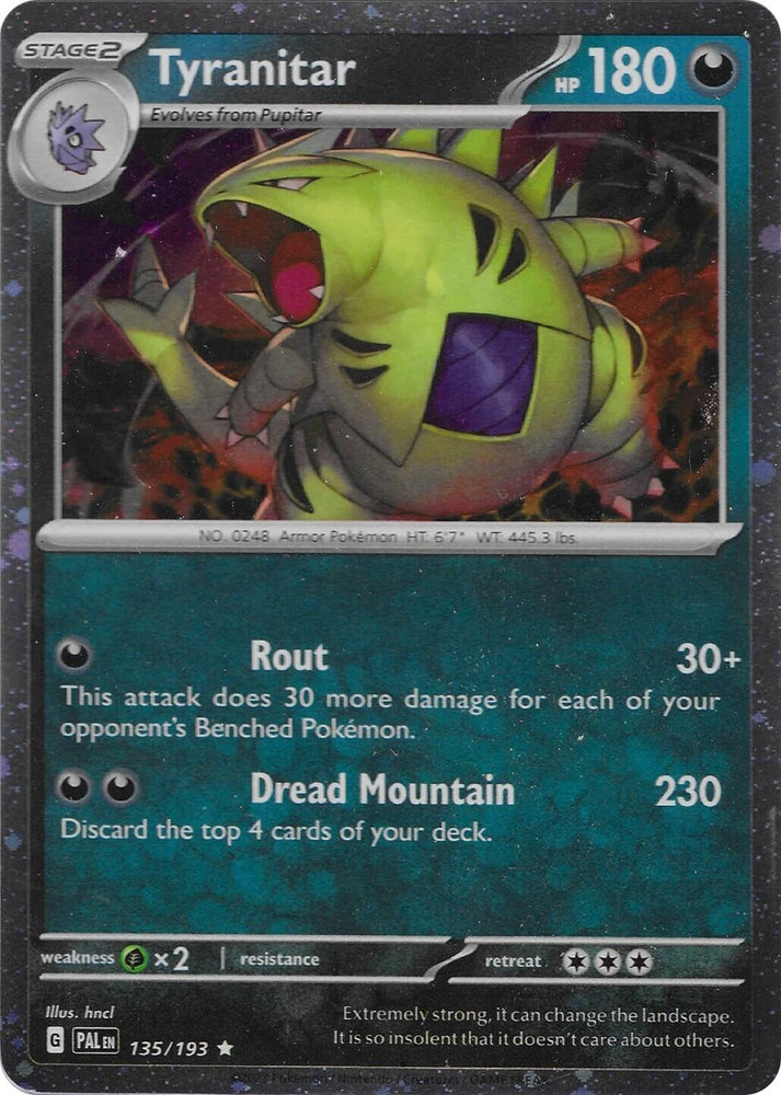 Tyranitar (135/193) (Cosmo Foil) [Miscellaneous Cards]
