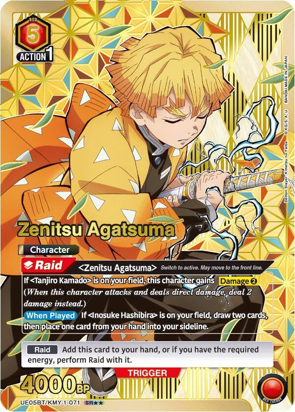 Image for Zenitsu Agatsuma (071) (SR**) (UE05BT/KMY-1-071) - Union Arena