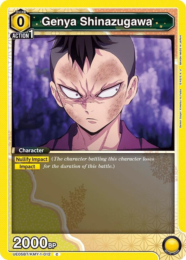 Image for Genya Shinazugawa (012) (UE05BT/KMY-1-012) - Union Arena