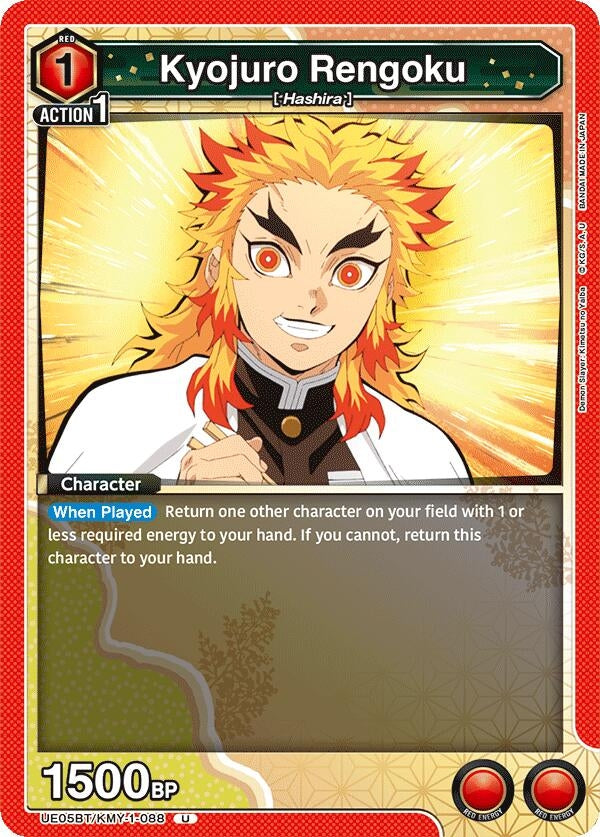 Image for Kyojuro Rengoku (088) (UE05BT/KMY-1-088) - Union Arena