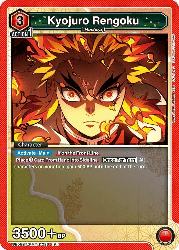 Image for Kyojuro Rengoku (089) (UE05BT/KMY-1-089) - Union Arena