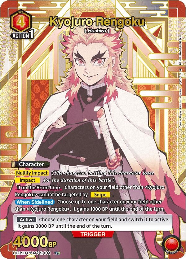 Image for Kyojuro Rengoku (011) (R*) (UE05BT/KMY-2-011) - Union Arena