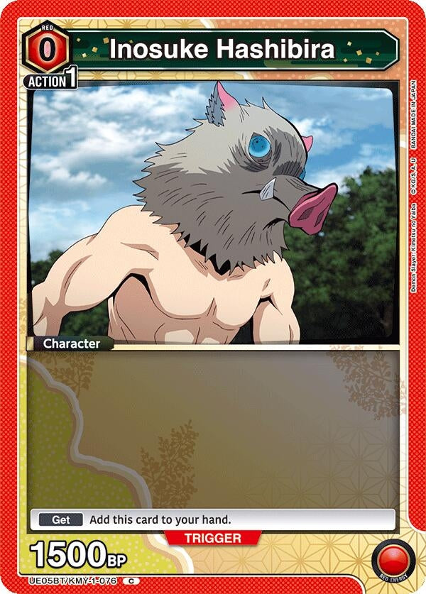 Image for Inosuke Hashibira (076) (Box Topper Foil) (UE05BT/KMY-1-076) - Union Arena