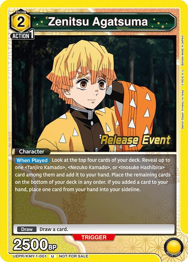 Image for Zenitsu Agatsuma (001) (UEPR/KMY-1-001) - Union Arena