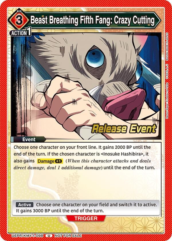 Image for Beast Breathing Fifth Fang: Crazy Cutting (UEPR/KMY-1-098) - Union Arena