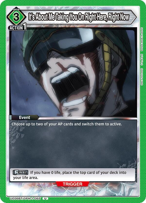 Image for It's About Me Taking You On Right Here, Right Now (UE06BT/OPM-1-065) - Union Arena