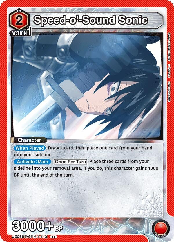 Image for Speed-o'-Sound Sonic (112) (UE06BT/OPM-1-112) - Union Arena