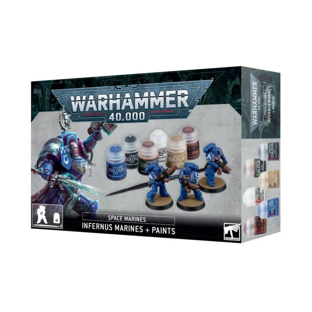 Warhammer 40K - Infernus Marines + Paints