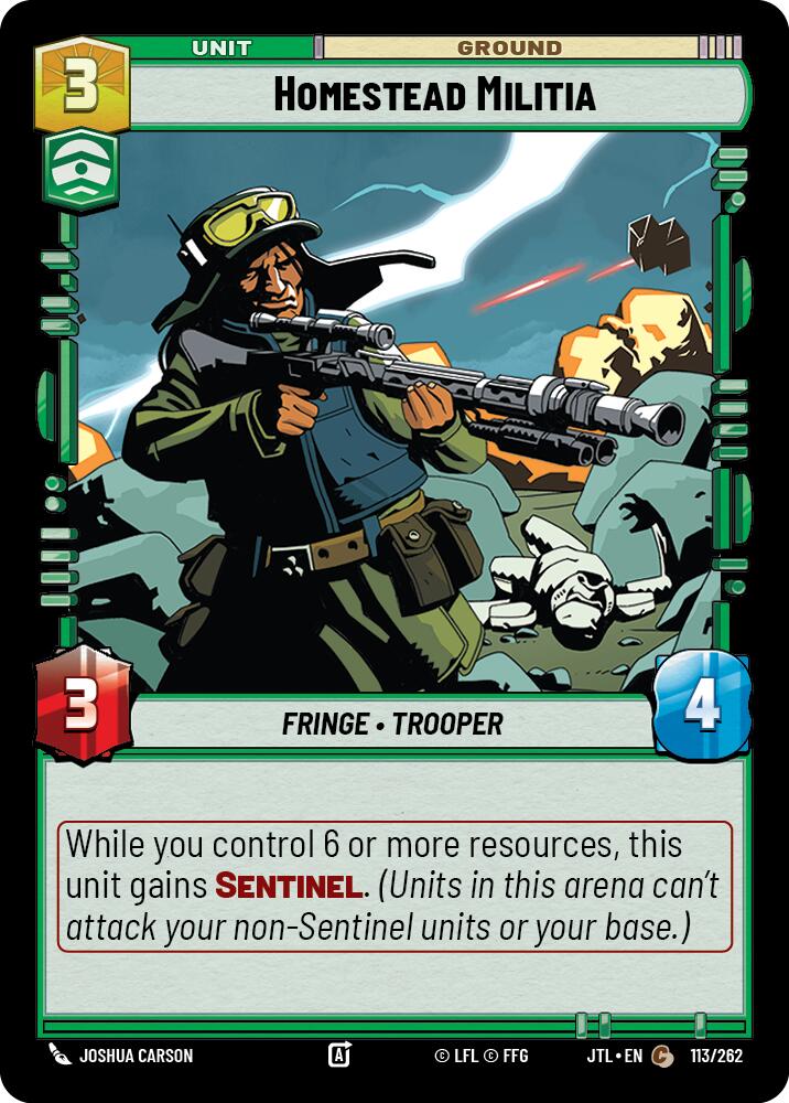 Homestead Militia (113/262) (113/262) [Jump to Lightspeed]