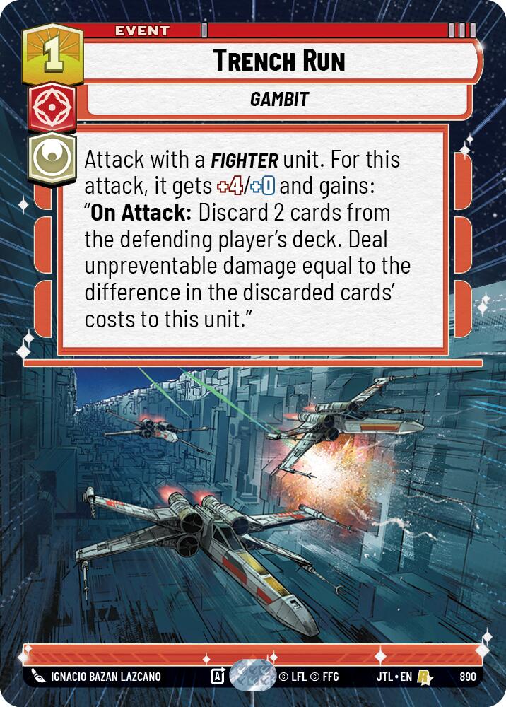 Trench Run (890) (Hyperspace Foil) (890) [Jump to Lightspeed]
