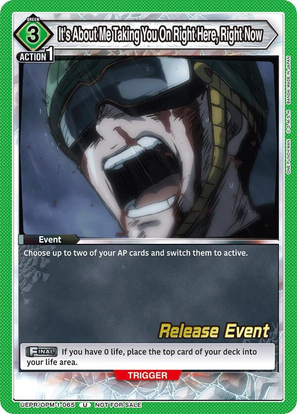 Image for It's About Me Taking You On Right Here, Right Now (UEPR/OPM-1-065) - Union Arena
