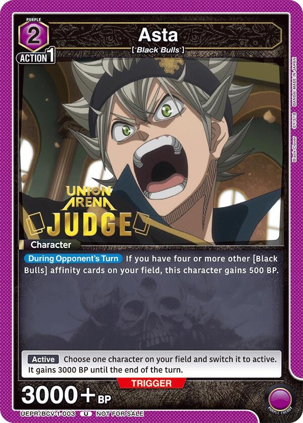 Image for Asta (003) (Judge Pack) (UEPR) (UEPR/BCV-1-003) - Union Arena