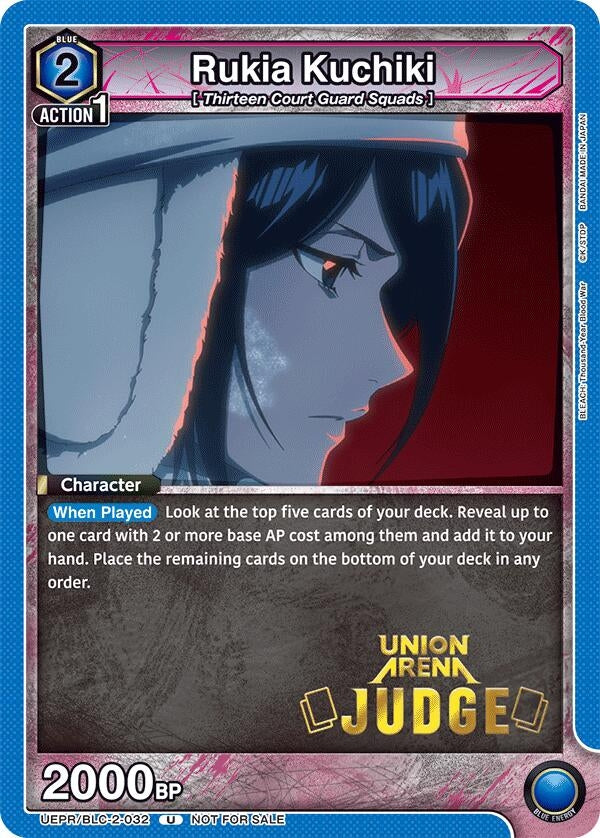 Image for Rukia Kuchiki (032) (Judge Pack) (UEPR) (UEPR/BLC-2-032) - Union Arena